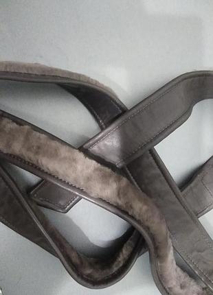 Пояс мутон і шкіра