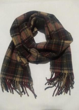 Шерстяний шарф ireland by john hanly оригінал тканий класичний шалик5 фото