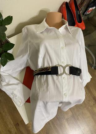 Базовая белая блуза рубашка bonita xl7 фото