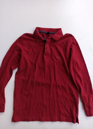 Фирменная тенниска поло с длинным рукавом xs