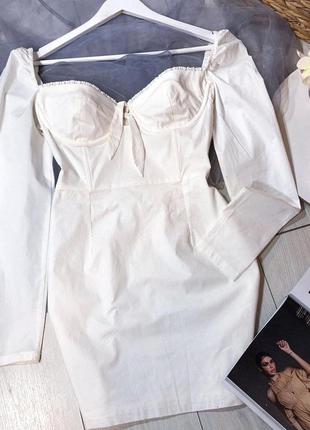 Сукня біла oh polly брендова в стилі зара zara для випускного випускного вечірня святкова5 фото