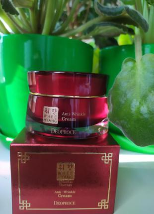 Крем для обличчя deoproce whee hyang oriental therapy anti-wrinkle cream з