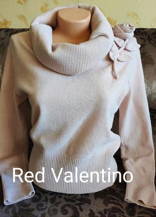 Винтаж!!! италия!!! свитер пудровый valentino red нежно-розовый шерсть