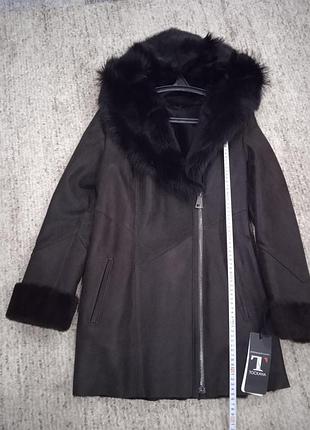 Натуральная новая дубленка s