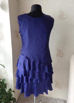 Нарядное моделирующее стройнящее платье, воланы, ламбада, ассиметрия2 фото