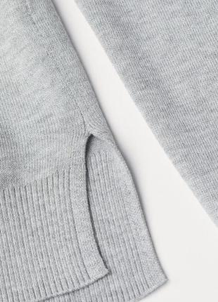 H&m фирменная кофта свитер серый l л2 фото