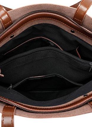 Женская кожаная большая сумка шопер7 фото