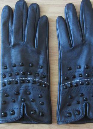 Жіночі нові шкіряні рукавички sienna de luca.