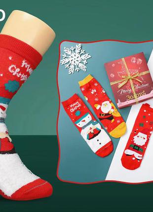 Шкарпетки жіночі новорічні подарунковий набір6 фото