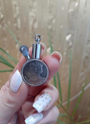 Сувенир миниатюра  ручной работы из монет металлическая нержавейка подарок рыбаку охотнику военнослужащему7 фото