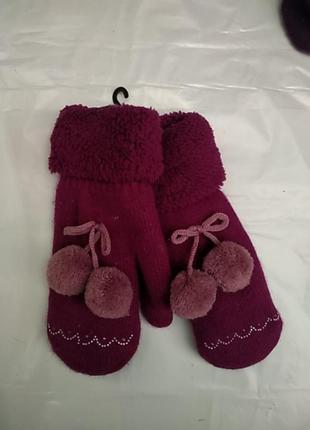 Жіночі теплі рукавички1 фото