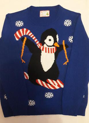 Зимний новогодний свитер от select. размер 48-506 фото