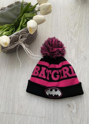 Шапка шапочка на девочку batgirl