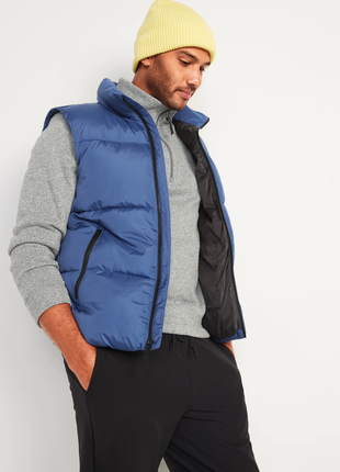 Теплий, чоловічий old nevy жилет, великий розмір, на високий зріст