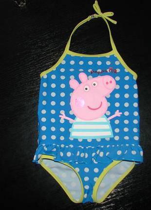 Шикарний купальник m&s peppa pig 1.5-2 року як новий!