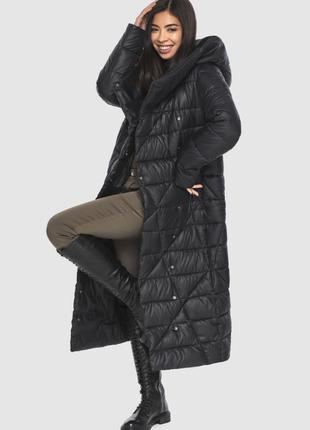 Зимний пуховик,пальто в пол,шикарное качество,размер хс.3 фото