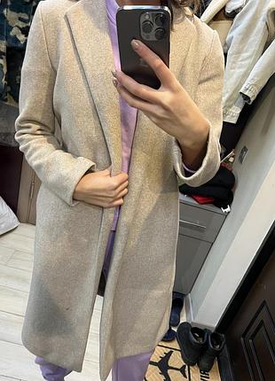 Теплий вовняний кардиган zara