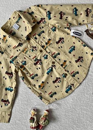 Новорічна сорочка для хлопчика 2 роки (2т) від old navy 2