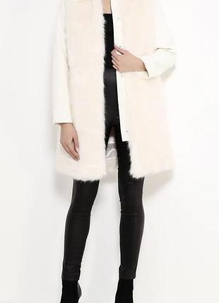 Шуба fur wool sleeve coat, lost ink