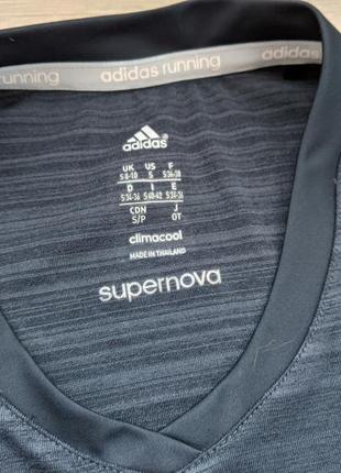 Крутая спортивная кофта adidas supernova 2в1 кофточка футболочка (спорт/фитнес/йога)5 фото