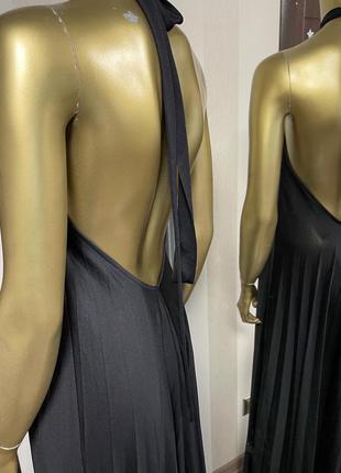 Плиссированное платье макси с открытой спиной asos10 фото