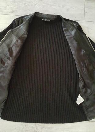 Пиджак жакет куртка из натуральной кожи и трикотажа marc aurel6 фото