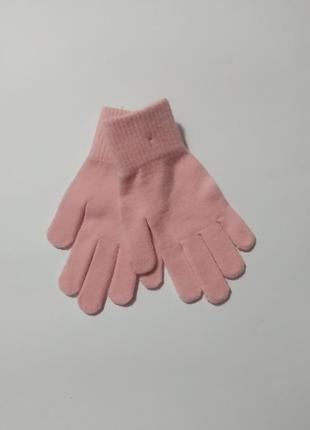 Рукавиці рожевого кольору c&a р.128/152см
