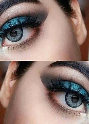 Кольорові сірі лінзи cos для очей. лялькові сірі лінзи. кольорові лінзи для очей.4 фото