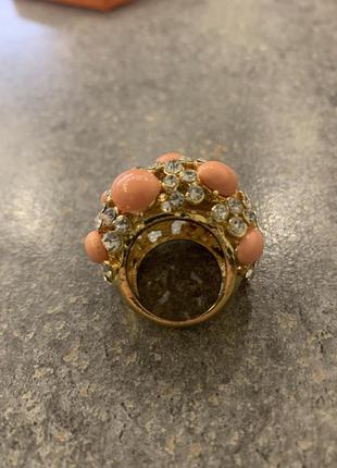 Кольцо объемное кольцо с камнями, кольццо2 фото