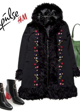 Дуже модне пальто-дублянка у стилі фолк від h&m