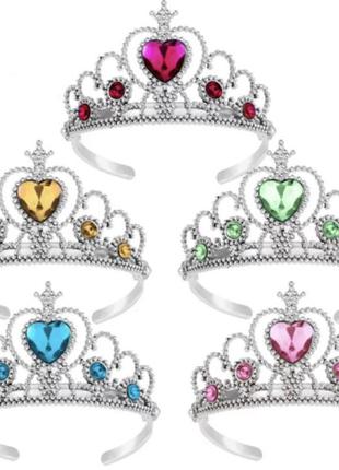 Аксесуари для принцес ганна ельза аврора білосніжка рапунцель белль обруч корона рукавички6 фото