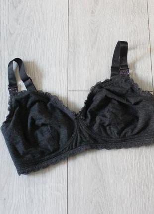 Графітовий котоновий бюстгальтер для годування h&m, 80с/36с