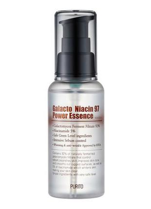 Восстанавливающая эссенция с экстрактом галактомисис purito galacto niacin 97 power essence