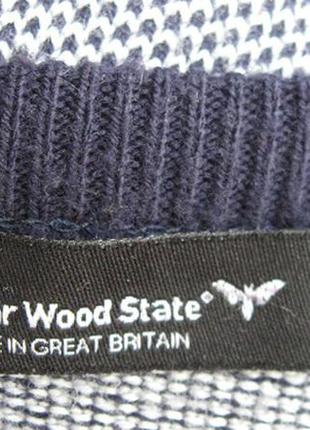 Лонгслив свитер серо-синий4 фото