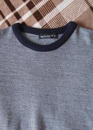 Лонгслив свитер серо-синий5 фото
