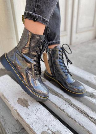 Dr martens 1460 galaxy zip женские ботинки доктор мартинс лаковые