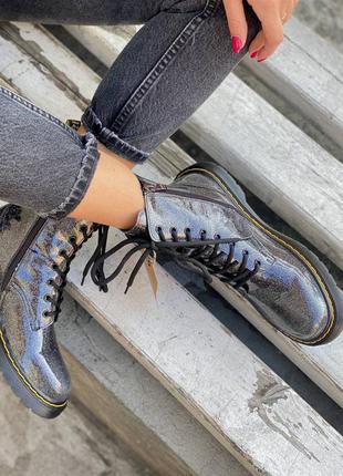 Dr martens 1460 galaxy zip женские ботинки доктор мартинс лаковые3 фото