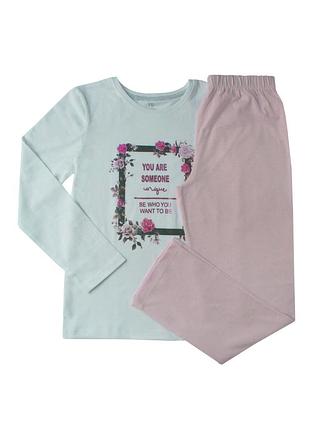 Пижама девочке трикотаж хлопок primark