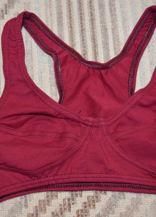 Хлопковый топ бюстгальтер 65-75 чашка а