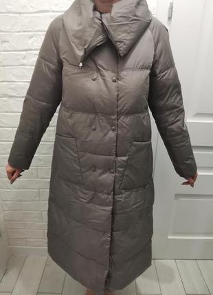 Женское стеганое пальто, зима6 фото