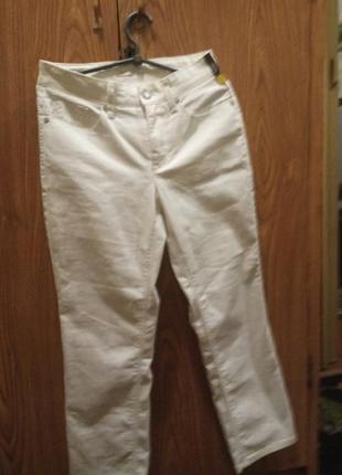 Білі штани котонові