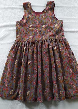 Платье, сарафан теплый для девочки размер 128