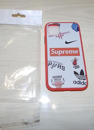Чохол для apple iphone 11 6.1 бренди supreme ....