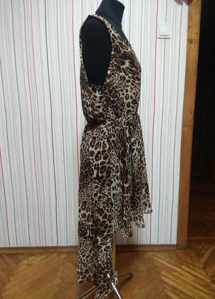 Платье сарафан леопардовый  new look,платье сарафан леопардовый принт4 фото