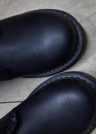 Зимние кожаные ботинки на меху3 фото