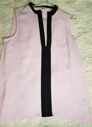 Просвещающая розовая блузка на замочке 38-40 размер