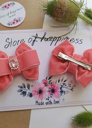 Заколки бархатные (окситовые)