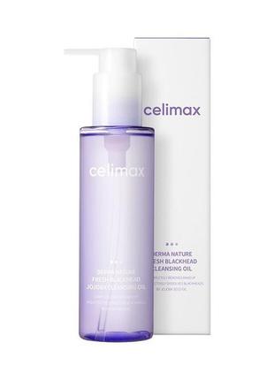 Легке гідрофільні масло з жожоба celimax derma nature fresh blackhead jojoba cleansing oil