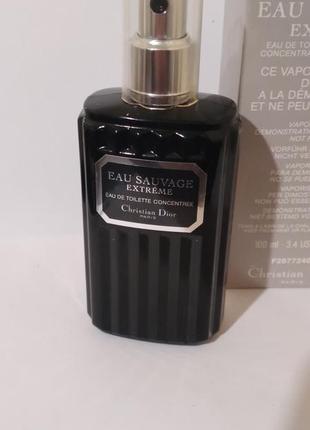 Christian dior "sauvage extreme"-edt 100ml vintage1 фото