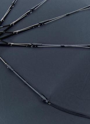 Черный усиленный зонт на 12 спиц8 фото